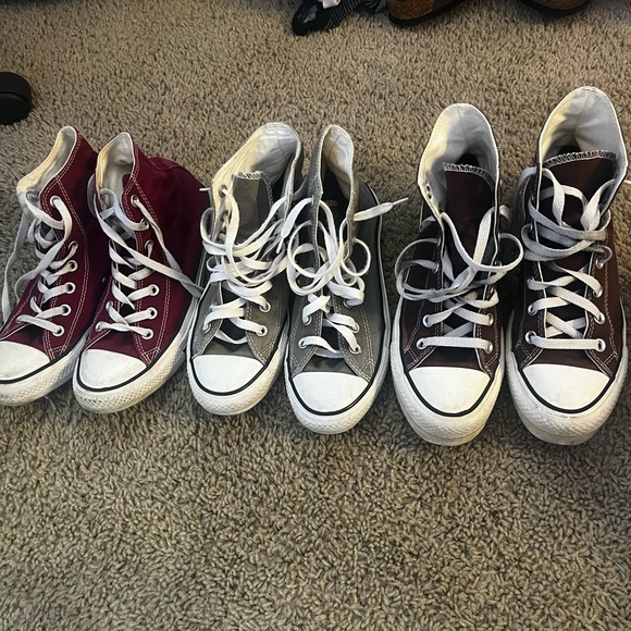 Converse! Maroon Red✅/ Sage Green✅/ Brown(platforms)❌ - Picture 2 of 2